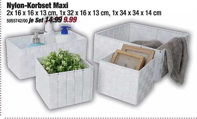 Nylon-Korbset Maxi