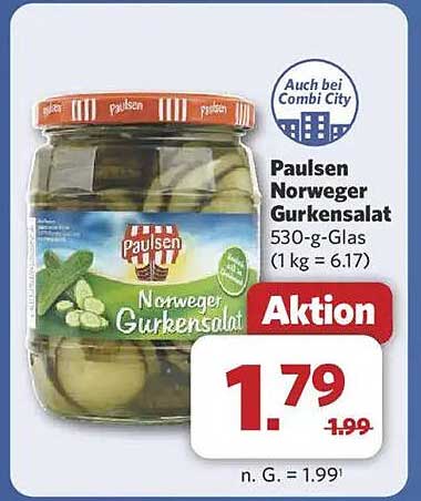 Paulsen Norweger Gurkensalat 530-g-Glas