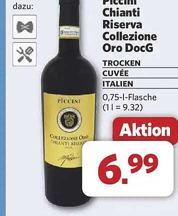 Piccini Chianti Riserva Collezione Oro DocG 0,75 l Flasche