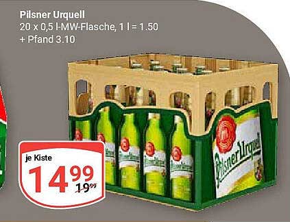 Pilsner Urquell Kasten (20 x 0,5 l MW-Flasche)