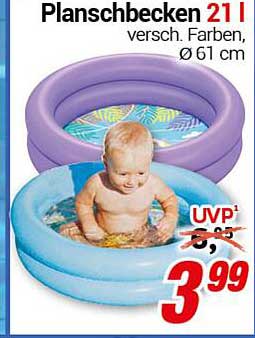 Planschbecken 211 l – verschiedene Farben, Ø 61 cm