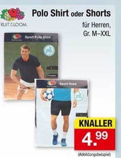 Polo Shirt oder Shorts für Herren, Gr. M-XXL