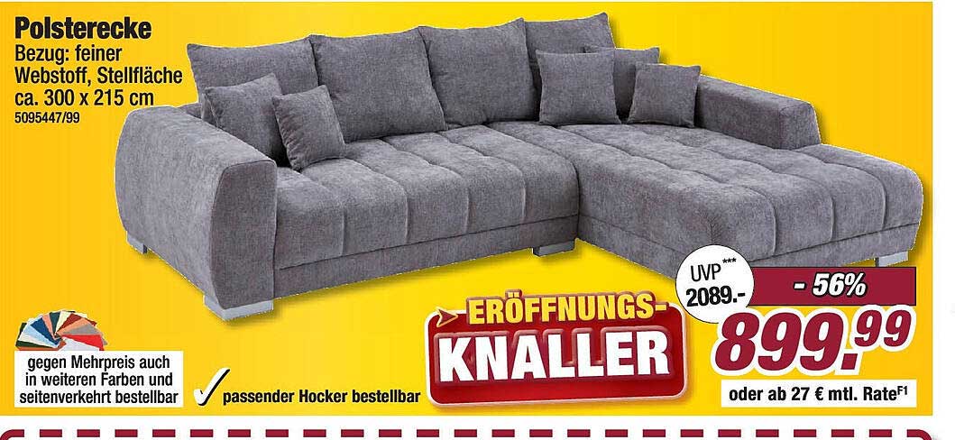 Polsterecke - Eröffnungs-Knaller