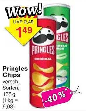 Pringles Chips verschiedene Sorten 165 g