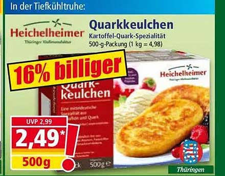 Quarkkeulchen von Heichelheimer - 16% billiger!
