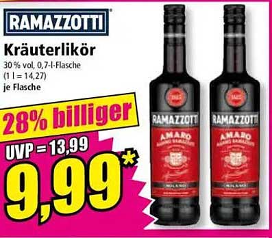 RAMAZZOTTI Kräuterlikör - 0,7 l Flasche