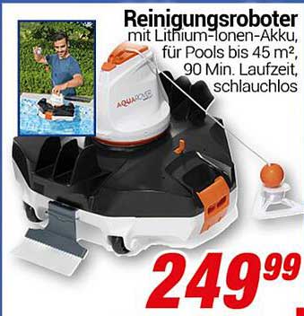 Reinigungsroboter mit Lithium-Ionen-Akku für Pools