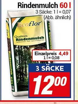 Rindenmulch 60 L - 3 Säcke für nur 12,00 €