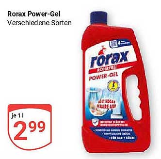 Rorax Power-Gel - Verschiedene Sorten