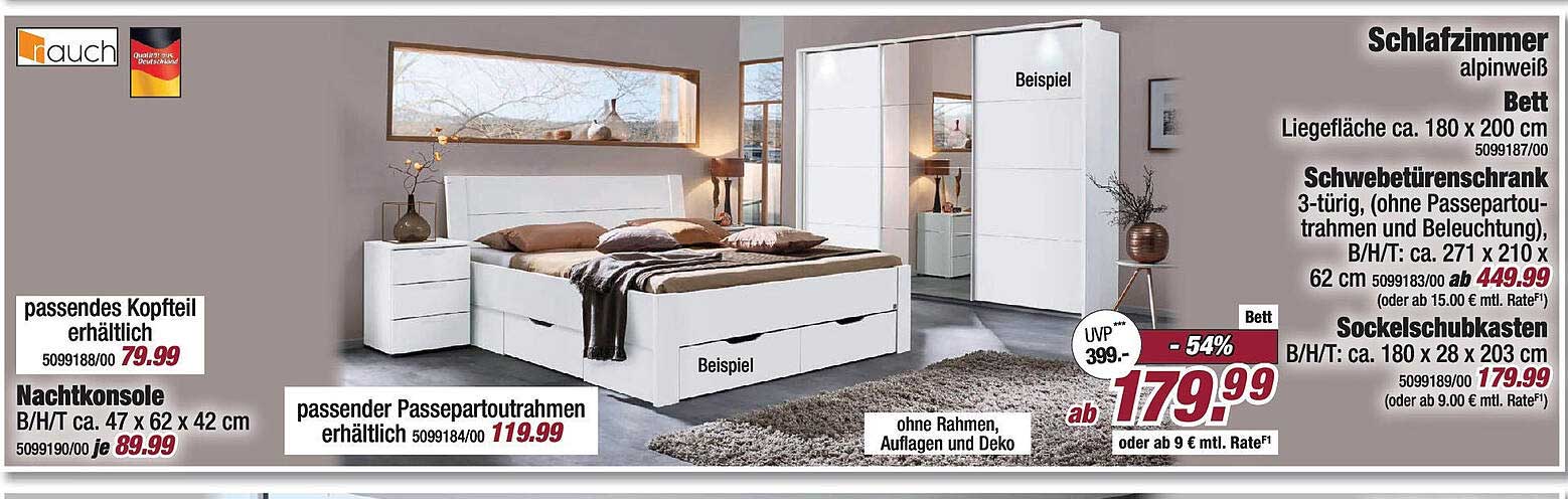 Schlafzimmer Set Alpinweiß - Traumhaftes Design für Ihr Zuhause