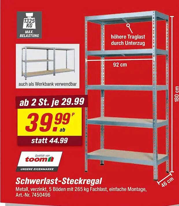 Schwerlast-Steckregal