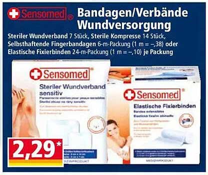 Sensomed Bandagen und Verbände zur Wundversorgung