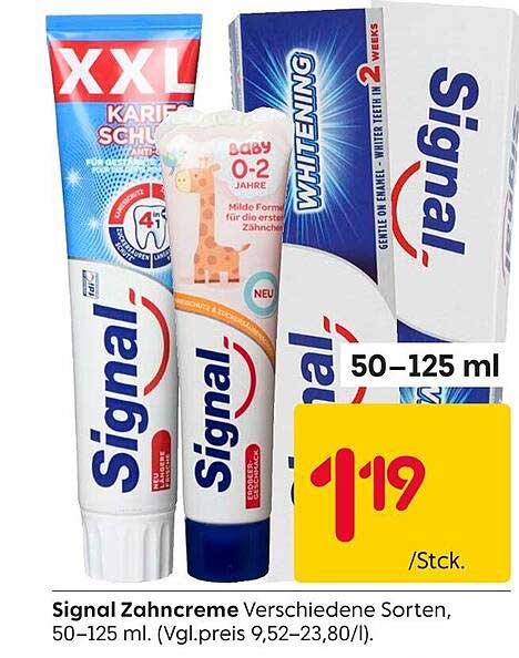 Signal Zahnpasta - Verschiedene Sorten, 50-125 ml