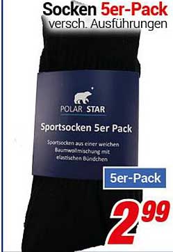 Socken 5er-Pack - POLAR STAR in verschiedenen Ausführungen