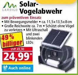 Solar-Vogelabwehr von Gardigo