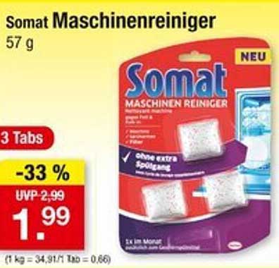 Somat Maschinenreiniger 57 g (3 Tabs)