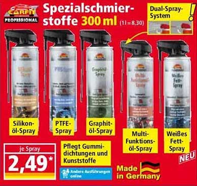 Spezialsprays 300 ml - Jetzt zum reduzierten Preis!