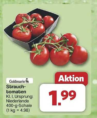 Strauchtomaten - Goldmarie, 400-g-Schale zum Aktionspreis