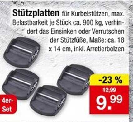 Stützkissen für Kurbelstützen - 4er-Set zum Sonderpreis