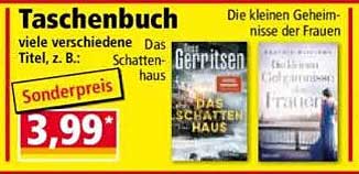 Taschenbuch – viele verschiedene Titel, z. B.: Das Schattenhaus