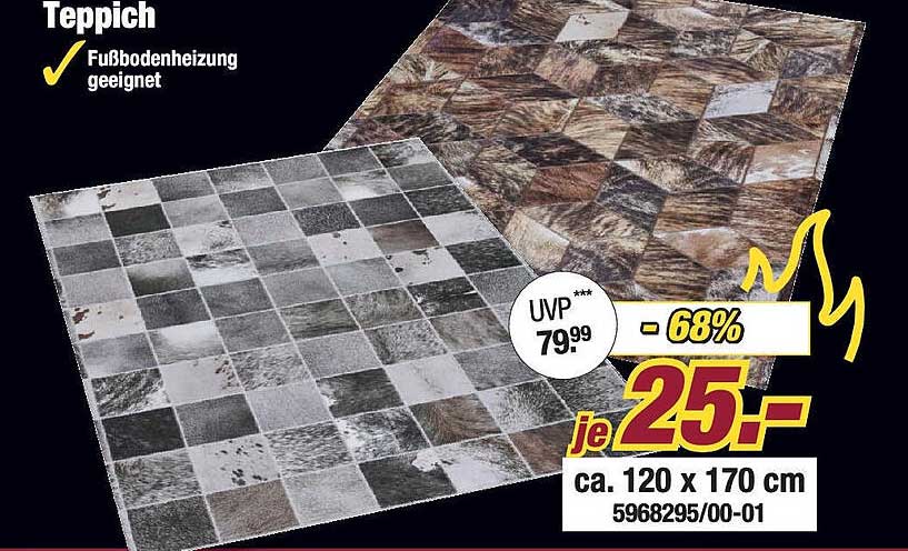 Teppich für jeden Raum – geeignet für Fußbodenheizung!
