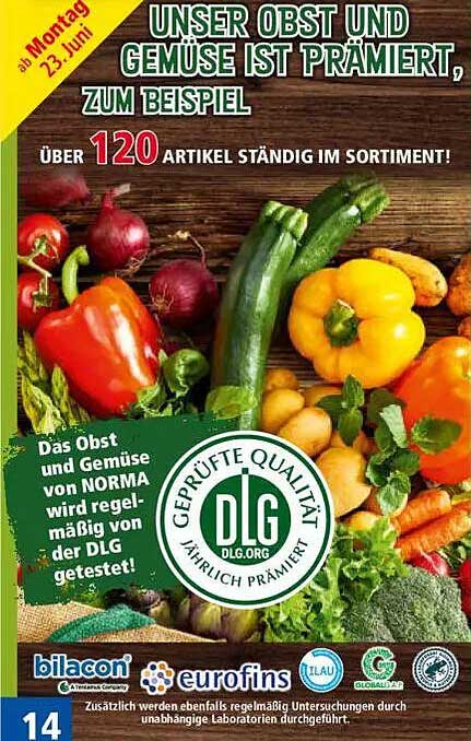Unser Obst und Gemüse ist prämiert, zum Beispiel