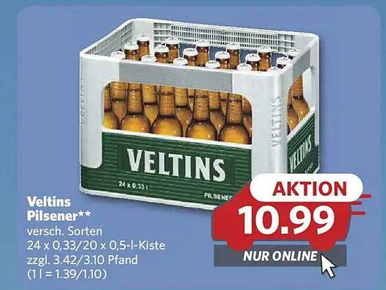 Veltins Pilsener 24 x 0,33 l Kiste