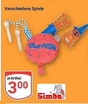 Verschiedene Spiele von Simba