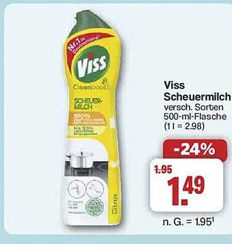 Viss Scheuermilch verschiedene Sorten 500-ml-Flasche
