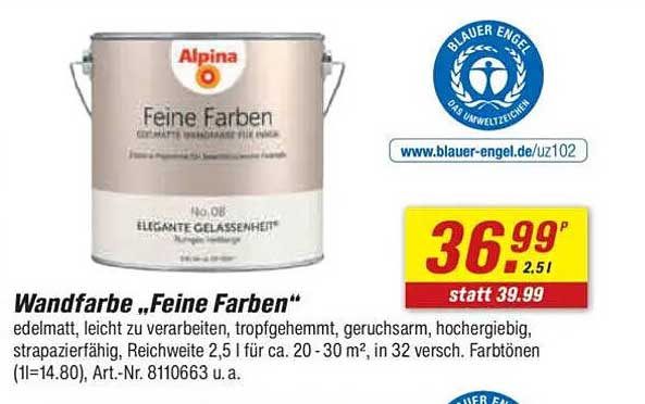 Wandfarbe „Feine Farben“