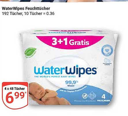 WaterWipes Feuchttücher
