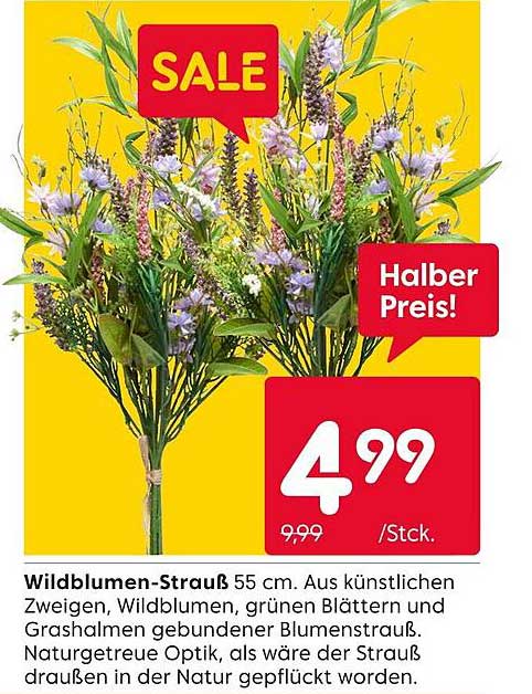 Wildblumen-Strauß 55 cm