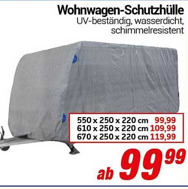 Wohnwagen-Schutzhaube UV-beständig, wasserdicht, schimmelresistent