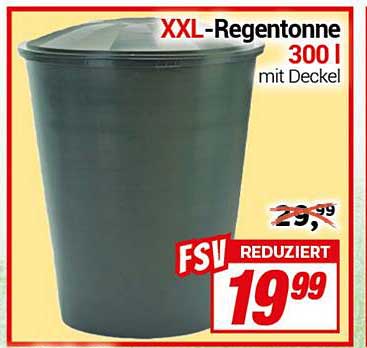 XXL-Regenton je 300 l mit Deckel