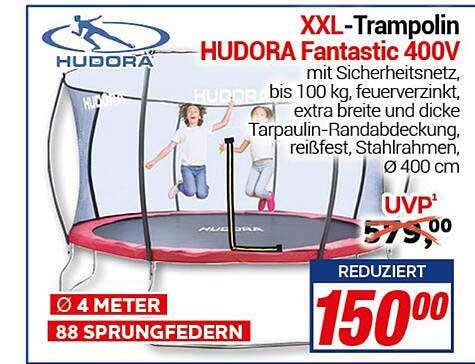 XXL-Trampolin HUDORA Fantastic 400V