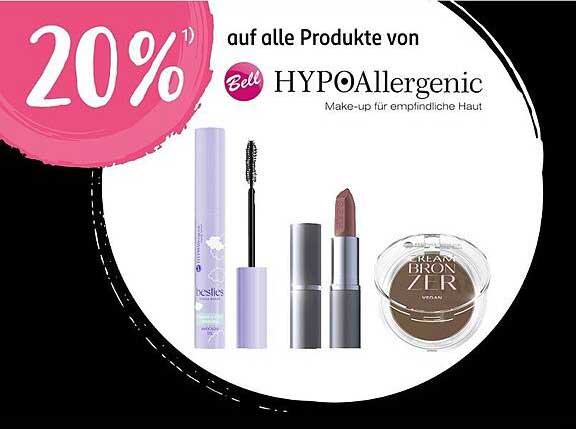20% Rabatt auf alle Produkte von Bell HYPOAllergenic