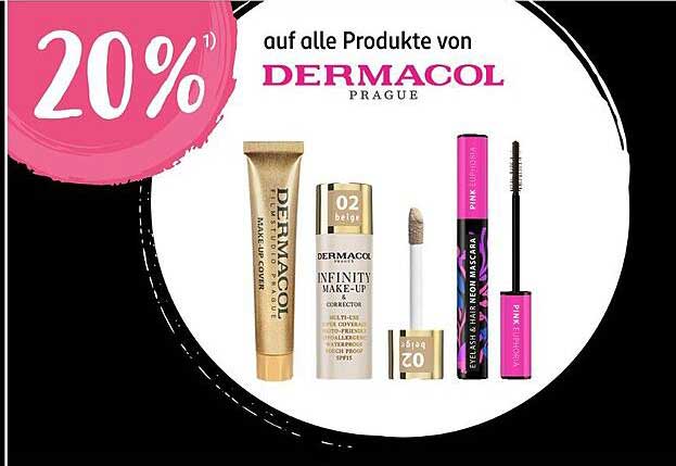 20% Rabatt auf alle Produkte von Dermacol