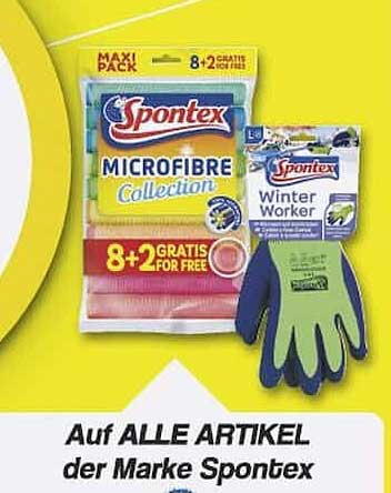 8+2 GRATIS auf alle Artikel der Marke Spontex