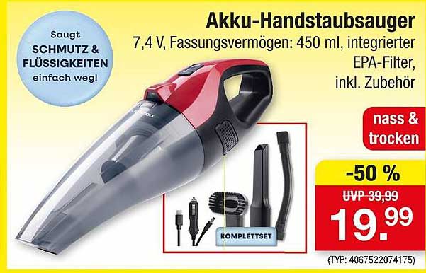 Akku-Handstaubsauger