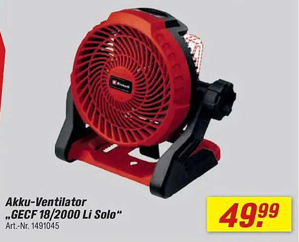 Akku-Ventilator „GECF 18/2000 Li Solo“