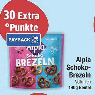 Alpia Schoko-Brezeln Vollmilch 140g Beutel
