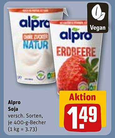 Alpro Soja Joghurt - Verschiedene Sorten im Angebot