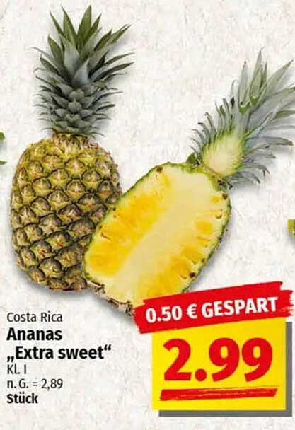 Ananas "Extra sweet" aus Costa Rica