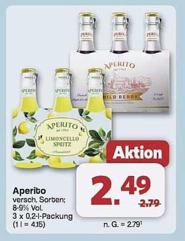 Aperito - Limoncello Spritz & Wild Berry 3 x 0,2l Packung