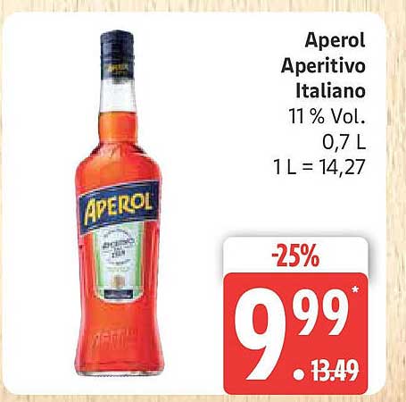 Aperol Aperitivo Italiano 0,7 L