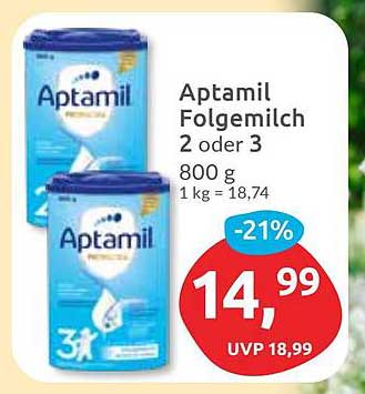 Aptamil Folgemilch 2 oder 3, 800 g – Jetzt im Angebot!
