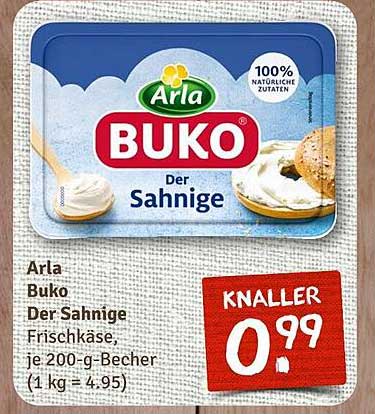Arla Buko Der Sahnige Frischkäse, je 200-g-Becher
