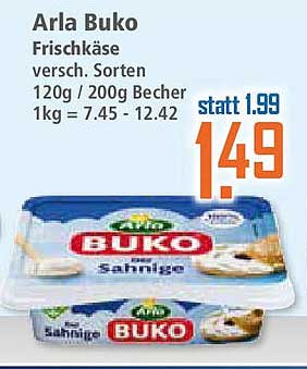 Arla Buko Frischkäse 120g / 200g Becher