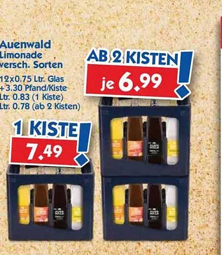 Auenwald Limonade - Verschiedene Sorten