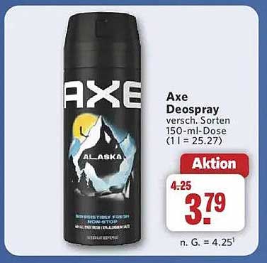 Axe Deospray verschiedene Sorten 150-ml-Dose